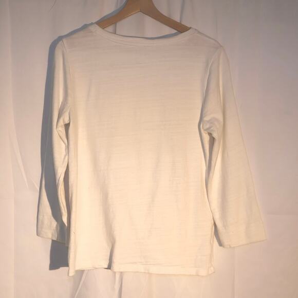 Loft Front Gather T Shirt White Size M - Picture 10 of 13